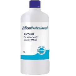 DIFEM ALCOHOL DESINFECTANTE, ETILICO, DESNAT SOLUCIN 70% - 1L